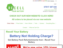 Tablet Screenshot of dev.recellyourbattery.com